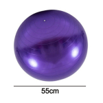 Muud fitnesstooted, l&otilde;hkemis- ja libisemiskindel treeningpall joogapall Fitnessipalli s&uuml;nnipall kiirpumbaga, lilla-55 cm