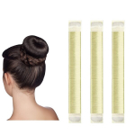 Juukseaksessuaarid, Hair Bun Maker, Easy Perfect French Twist Donut Maker, Juuksevoldiga Snap DIY Shaper Soeng Style Tool t&uuml;drukutele, 3 tk (blond),