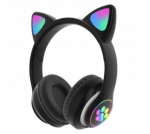 &Otilde;nnelikud inimesed Bluetooth k&otilde;rvaklapid Kassi k&otilde;rvad LED, must