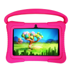 Tahvelarvuti Tahvelarvutid, 7-tolline Kids Tablet &ndash; intelligentne &otilde;ppemasin, helistage Androidi juhendajale, roosa stiilis: t&auml;iendatud versioon;