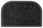 Poolringi kummist uksemati must 60x40cm libisemisvastane matt
