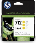 HP 712 3-Pack 29-ml Yellow DesignJet Ink