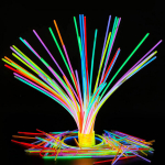 Mitmev&auml;rviliste neoonpulkade komplekt (100 tk)