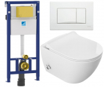 WC-poti komplekt Rimless 51x36x32,5, valge