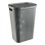 Pesukorv Infinity Recycled 60L 44x35x60cm, tumehall
