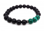 K&auml;ev&otilde;ru ahhaat ja malahhiit (black-green)8mm