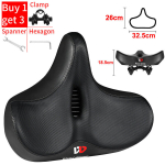 (-120 Clamp Tools)WEST BIKING Big Butt jalgratta sadul Ergonoomiline laiem paks padi Mugav hingav jalgrattaiste MTB maanteeratta sadul, (-120 gnybtų įrankių)