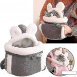 Soe lemmikloomakott V&auml;ikese kassi koera seljakott Talvine soe kaasaskantav Plush Pet Cage_Pink_L