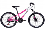Laste jalgratas Mars 24&Prime;, Valge/Roosa