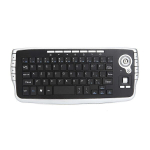 Traadita klaviatuur ergonoomiline multifunktsionaalne taustvalgustuse funktsioon 78 klahvid 2.4g mini -v&otilde;tmeplaadiga Trackball Mouse kerimisviisidega arvutis
