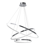 Riputatav valgusti Hoop 93W LED, kroomitud