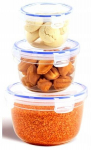 Micro Safe toidun&otilde;ude komplekt 600, 1100, 1800 ml