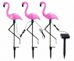Happy People p&auml;ikeseenergia laadis LED -aiavalgusti komplekt - flamingos, 3 tk, 53cm