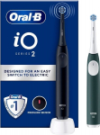 Electric toothbrush - Oral-B - iO 2 Duo - Black and Forest Green - 3 modes - Gentle on gums
