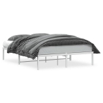 kaheinimese voodi，t&auml;iskasvanu voodi，metallist voodiraam, valge, 135x190 cm CFE8179072