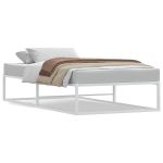 &uuml;heinimese voodi，t&auml;iskasvanu voodi，Voodiraam ilma Madratsita Valge 90x200 cm Metallist CFE8602825