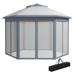 Aiapaviljon Outsunny, 4x4 m, hall
