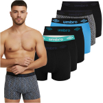 Meeste Umbro bokserid, komplekt, 6 tk, muster, v&auml;rvide mix, puuvill