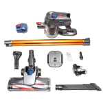 Tolmuimeja PowerClean traadita tolmuimeja 15kPa imemisv&otilde;imsus LED -tulega - kuldne, EL, EL,