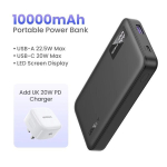 Akupank Ugreen 22.5W 10000Mah Power Bank kiire laadimine iPhone ja Xiaomi - 10000Mah UK laadija