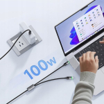 MCDODO USB-C kaabel 2in1 kiirlaadija iPhone'ile, MacBookile, LED, 100W, 2M