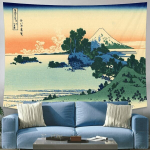Fuji m&auml;gi ja suur Kanagava laine seinavaip - Jaapani seina kaunistamine - 6, 150x280cm