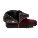 Soe lumesaapad l&uuml;hikeseks karusnahaks plush talvine pahkluu xl platvorm naiste suede puuvillast kingad_metal Brown_8