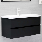vidaXL valamukapp, must, 90 x 38,5 x 45 cm, puitlaastplaat