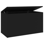 vidaXL hoiukast, must, 84x42x46 cm, puitlaastplaat, Juoda