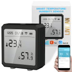 Nutikas WiFi temperatuuri ja niiskuse induktsioonandur koos kellaaja ja kuup&auml;eva kuvaga LIVMAN
