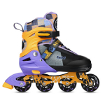 Rulluisud Nils NA13810 Twist, kollased/lillad, M