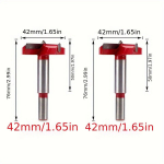 2-osaline YGK8 karastatud sulamipuuride komplekt, 35 mm., 42mm medžio apdirbimo grąžtas 2vnt