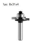 8x31mm must T-t&uuml;&uuml;pi nuga - vastupidav sulam puidut&ouml;&ouml;de frees l&otilde;ikur, piluga & 8mm vars t&auml;pseks l&otilde;ikamiseks., 1vnt 8x31x4