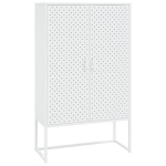 vidaXL k&otilde;rge kapp, valge, 80x35x135 cm, teras, Balta