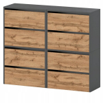 Jalatsiriiul Fluxar SC-1277 100x120x36 cm Hall, Wotan tammepuust