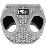 Survevaba koera ja kassi rakmete komplekt Springos PA0237, M 9-13 kg + 150 cm jalutusrihm, hall