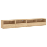 teleri seinakapid 2 tk，telerialus，TV Kapp Sonoma tamm, 100x30x30 cm, tehispuit CFE109957