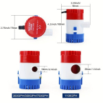 1tk DC 12V Uputatav Pilssumpump - 1100GPH Mini Elektriline Veepump Paadile.
