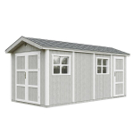 Aiamaja esmaklassiline 11,47 m&sup2; - K252x250x530 cm- P&otilde;randa ja bituumensindlitega - Timbela M915C-TUNDRA GREY