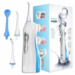 Laetav suu veepuhastaja BERIMAX HydroJet Max H5 150 ml, 3 režiimi, 4 otsikut