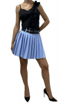 Mini plisseeritud seelik naistele, Styled in Italy, helesinine