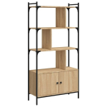ustega raamaturiiul，raamatukapp，raamatualus, Sonoma tamm, 76,5x30x154,5 cm, tehispuit CFE57967