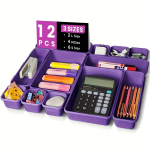 T&ouml;&ouml;riista Sahtli Korraldaja Komplekts, Violetinė - 12vnt