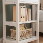 K&otilde;rvaline &ouml;&ouml;kapp sahtli ja 2 riiuliga, kaasaegne loft 45 cm