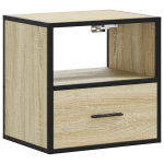 Seinale kinnitatav &ouml;&ouml;kapp，&ouml;&ouml;laud，voodikapp Sonoma tamm 40x31x39,5 cm CFE932051