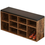 Jalatsikapp koos istmega pruun retro koridoris ruumikas panipaik p&ouml;&ouml;ningul