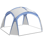 Outsunny Event Shelter 3.5 x 3.5m paviljon konksu uksega Vetth&uuml;lgav talvekindel aiapaviljon peotelk p&auml;ikesekaitse telkimiseks, aiafestivalideks Sinine, Mėlyna