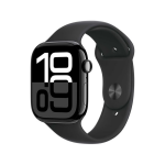 Apple Watch Series 10 GPS 46mm Black Aluminium Case with Sport Band S/M Black