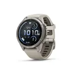 Garmin Smart Wartch Fenix S9 Pro 43mm Titanium Fog Grey with Dark Sandstone Silicone Band