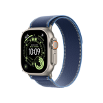 Apple Watch Ultra 3 (2025) GPS + 5G 49mm Natural Titanium Case with Blue Trail Loop S/M